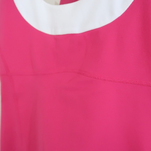 lululemon Scoop Neck Racerback Tank Pink White 6 - Picture 4 of 7